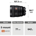 Sony 85mm f/1.8 GM2 FE Lens