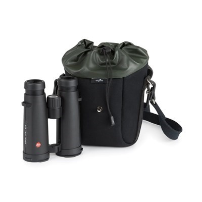 Billingham Galbin 10 Binocular Case - Black Canvas & Black Leather