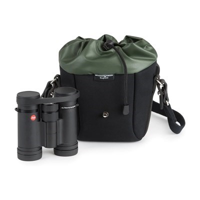 Billingham Galbin 8 Binocular Case - Black Canvas & Black Leather