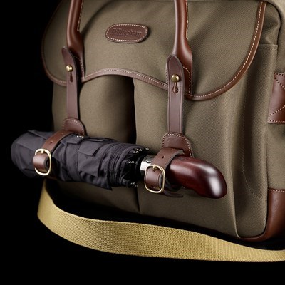 Billingham Thomas Briefcase & Laptop Bag - Sage FibreNyte & Chocolate Leather