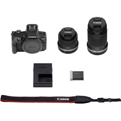 Canon EOS R100 Twin Kit with RF-S 18-45 F/4.5-6.3 IS STM and RF-S 55-210mm f/5-7.1 IS STM