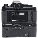 Nikon F3 body w/- MF-14 Data Back, MD-4 Motor Drive & MC-10 RemoteRelease Grade 8