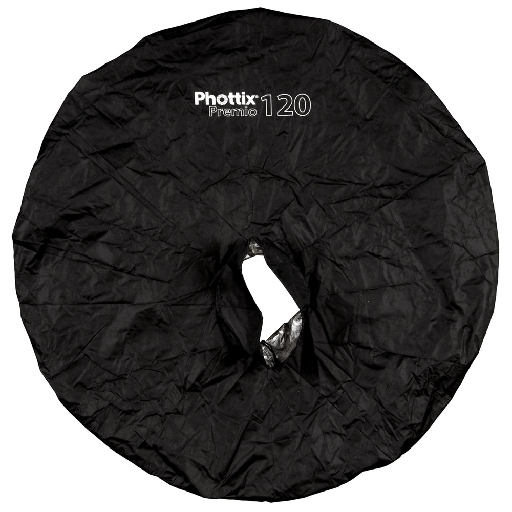 Phottix Premio Shoot-Through Umbrella with Black Backing (120cm/47") Kit