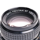 Pentax 67 II body w/- wooden grip + original strap + 105mm f/2.4 Grade 9