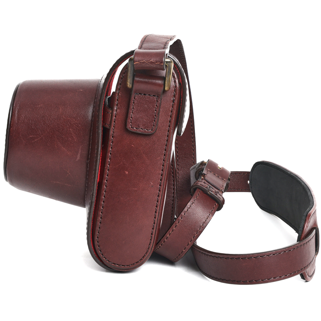 Oberwerth CrossBody Holster for Leica M & Q Dark Brown Grade 8