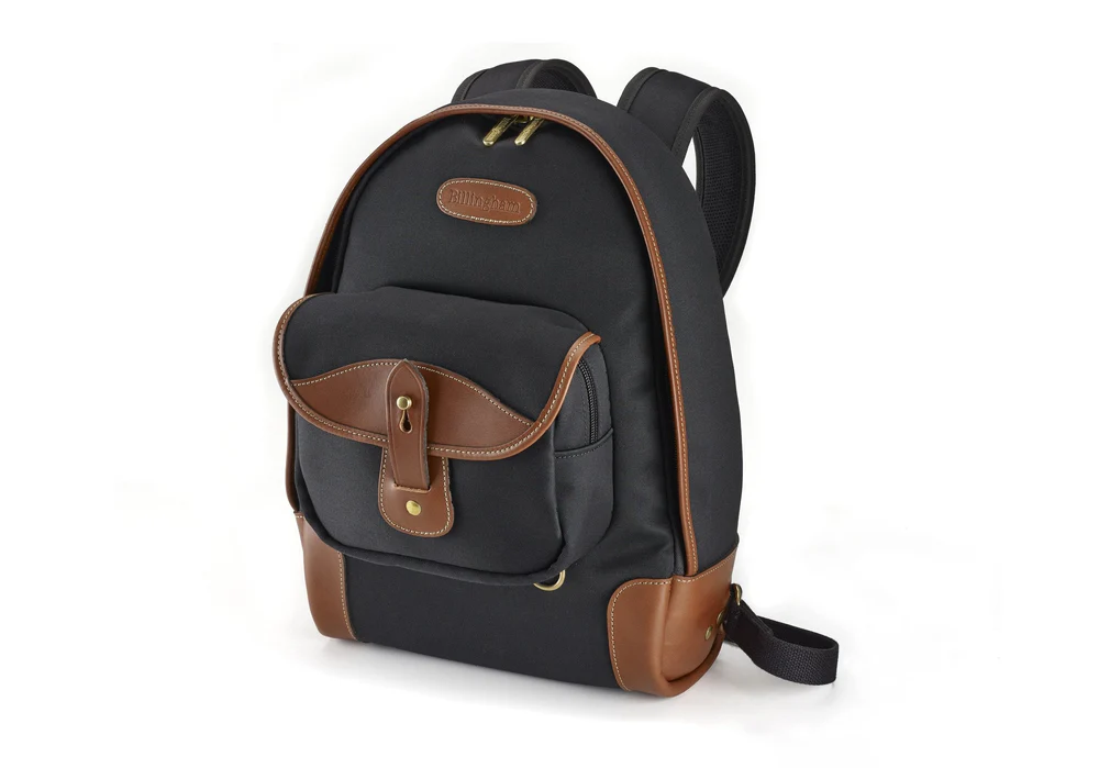 Billingham 35 Rucksack - Black Canvas & Tan Leather