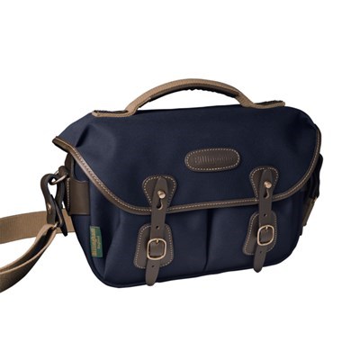 Billingham Hadley Small Pro - Navy Canvas & Chocolate Leather