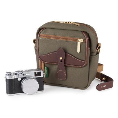 Billingham Pola Stowaway - Sage Fibrenyte & Chocolate Leather