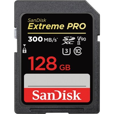 Sandisk 128GB Extreme PRO SDHC Card 300MB/s