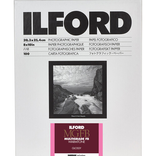 Ilford 8x10 MGFB Warmtone Glossy (100 Sheets)