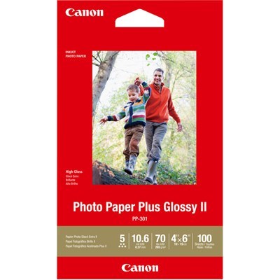 Canon 4x6 Photo Paper Plus Glossy II (100 Sheets)