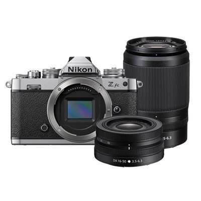 Nikon Z fc Body Midnight Grey + 16-50mm f/3.5-6.3 VR Silver + 50-250mmf/4.5-6.3 VR Black Kit