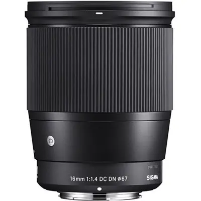 Sigma 16mm f/1.4 DC DN Contemporary Sony E lens Grade 9