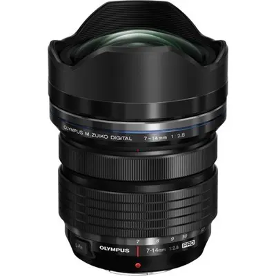 Olympus 7-14mm f/2.8 PRO Ultrawide Zoom lens Grade 10