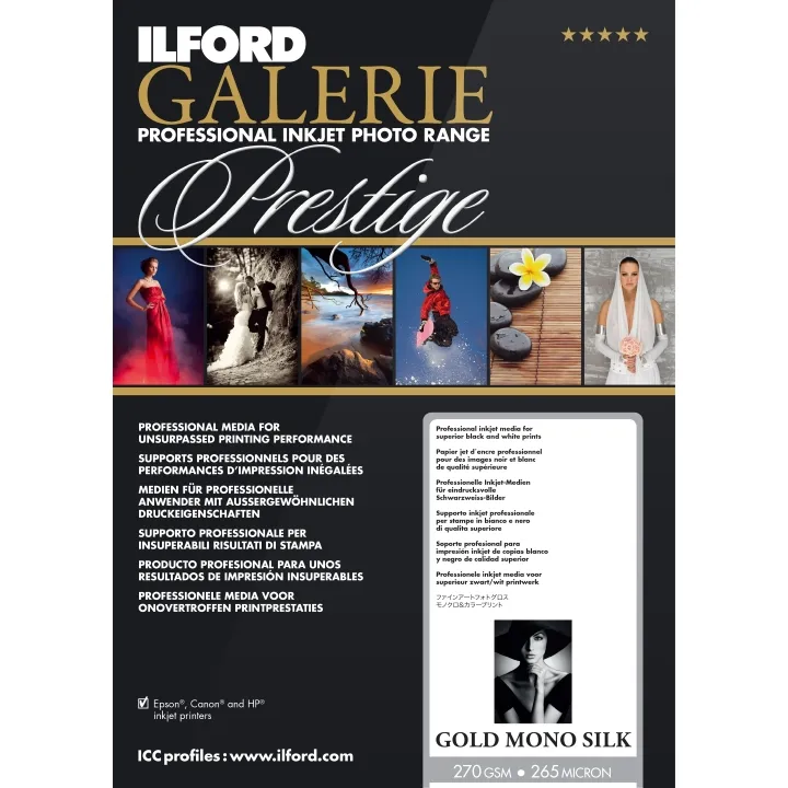 Ilford A3+ Galerie Gold Mono Silk 270gsm (25 Sheets)