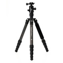 Benro GlobeTrotter Carbon Fibre 5-Sect Tripod + Ball Head Kit Black