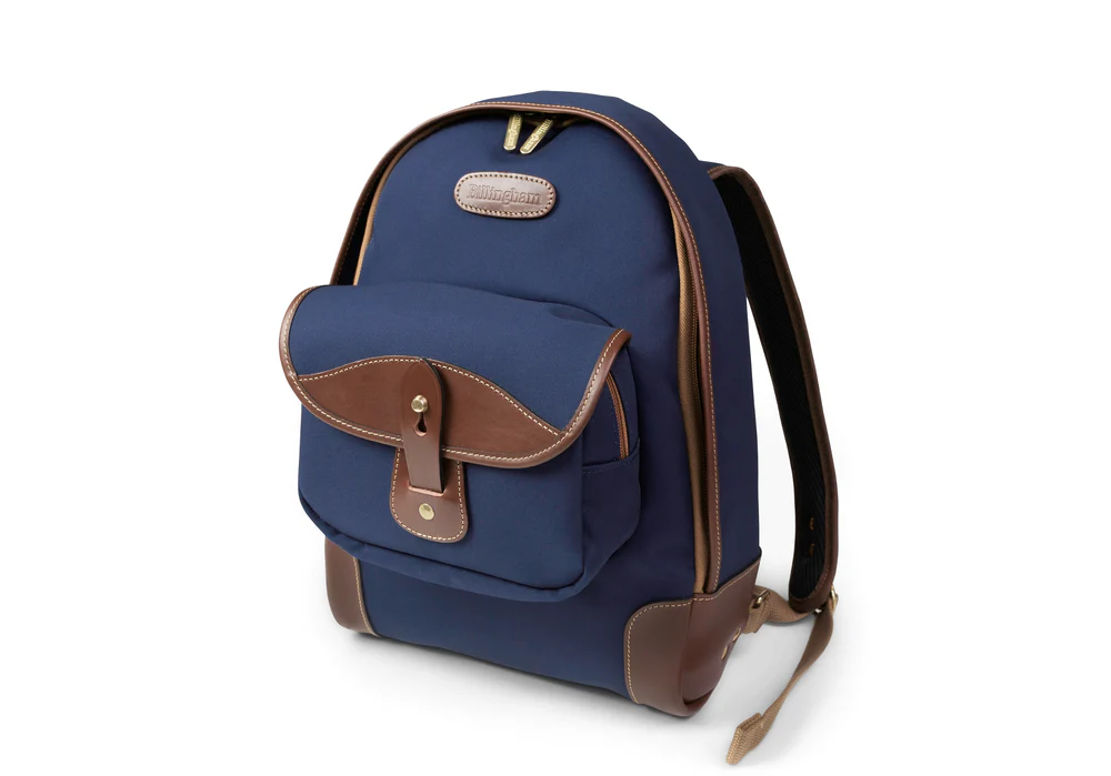 Billingham 35 Rucksack - Navy Canvas & Chocolate Leather