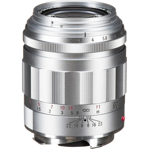 Voigtlander 90mm f/2.8 APO-SKOPAR Lens Silver: Leica M Grade 9