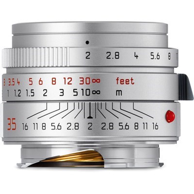 Leica 35mm f/2 Summicron-M ASPH Lens - Silver Grade 9