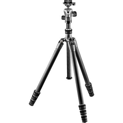 Gitzo GK1545T-82TQD Traveler Series 1 Carbon Fibre 4-Sect Tripod + Center Ball Head Grade 9