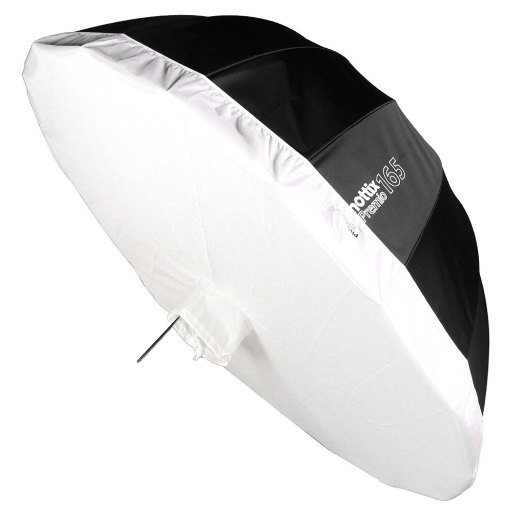 Phottix Premio Reflective Umbrella with Diffuser (165cm/65") - W&B Kit