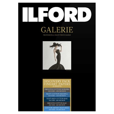 Ilford A4 Galerie Discovery Pack Fine Art Rag (25 Sheets)