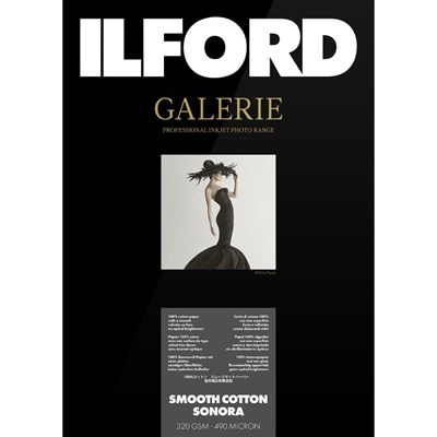 Ilford A4 Galerie Smooth Cotton Sonora 320gsm (25 Sheets)