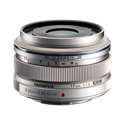 Olympus 17mm f/1.8 Wide Snap Lens - Silver