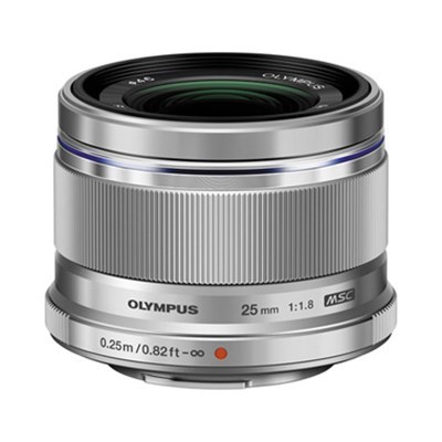 Olympus 25mm f/1.8 Lens : Silver