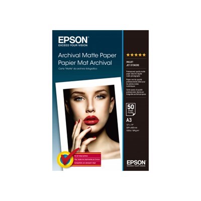 Epson A3 Archival Matte Paper 189gsm (50 Sheets)