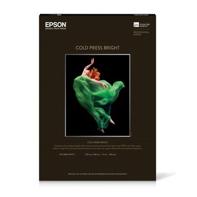 Epson A2 Cold Press Bright SignatureWorthy Paper 340gsm (25 Sheets)