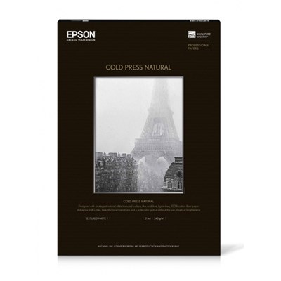 Epson A2 Cold Press Natural Signature Worthy Paper 340gsm (25 Sheets)