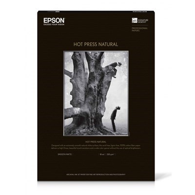 Epson A2 Hot Press Natural SignatureWorthy Paper 330gsm (25 Sheets)