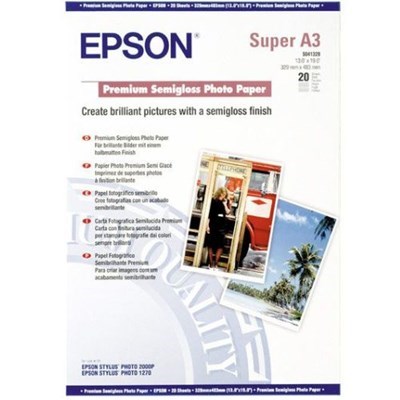 Epson A3+ Photo Paper Premium Semigloss250gsm (20 Sheets)