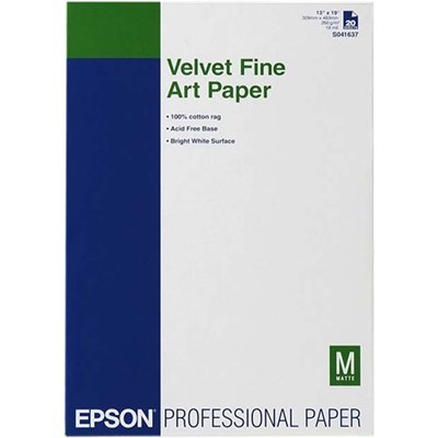 Epson A3+ Velvet Fine Art Paper 260gsm(20 Sheets)