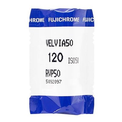 Fuji Fujichrome Velvia 50 RVP Colour Transparency Film 120 Roll