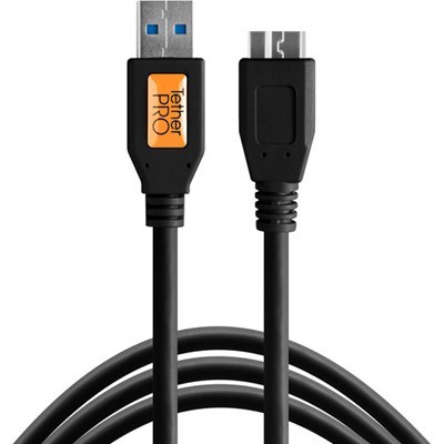 Tether Tools TetherPro 4.6m (15') USB 3.0 to Micro-B Cable - Black