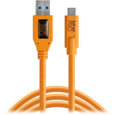 Tether Tools TetherPro 4.6m (15') USB 3.0 to USB-C Cable - Orange