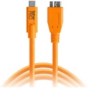 Tether Tools TetherPro 4.6m (15') USB-C to 3.0 Micro-B Cable - Orange