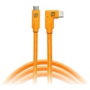 Tether Tools TetherPro 4.6m (15') Right Angle USB-C to USB-C Cable - Orange