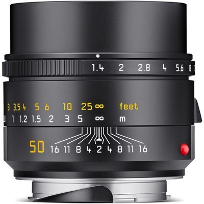 Leica 50mm f/1.4 Summilux-M ASPH Lens - Black