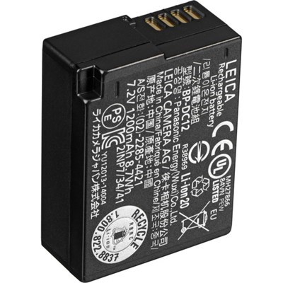 Leica BP-DC12 Li-ion Battery: Q, CL, V-Lux