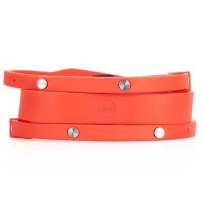 Leica Silicon Neck Strap - Orange & Red