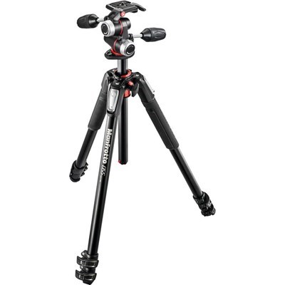 Manfrotto 055XPRO3 Aluminium 3-Sect Tripod +XPRO-3W 3-Way Head