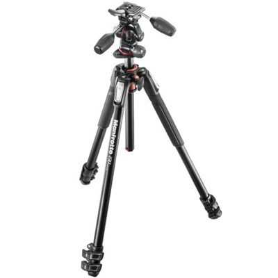 Manfrotto 190XPRO3 Aluminium 3-Sect Tripod +XPRO-3W 3-Way Head