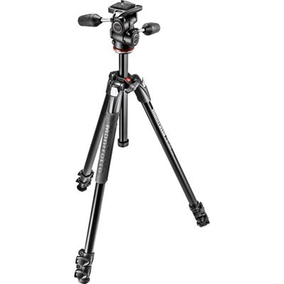 Manfrotto 290 Xtra Aluminium 3-Sect Tripod + 3-Way Head