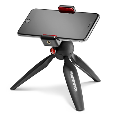 Manfrotto Pixi Mini Tripod w/ Smart PhoneClamp Black