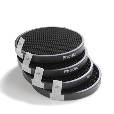 Phottix 5 Honeycomb Grid Set (30°/40°/50°/60°)