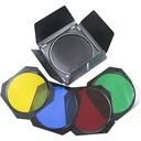 Phottix Barndoors, Grid & Gel Set (For 7 Reflectors)