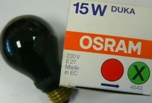 Osram Darkroom Lamp Red 15W 240V E27